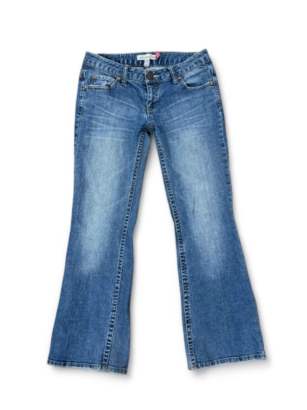 Vintage Y2K Aeropostale Low Rise Hailey Skinny Flare Jeans Size 7/8 Short